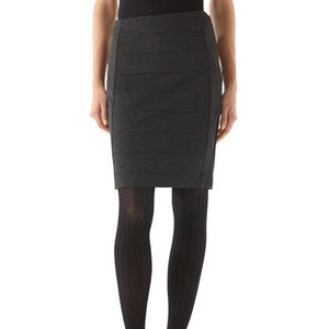 White House Black Market Pencil Skirt Gray Sz 0 XS
